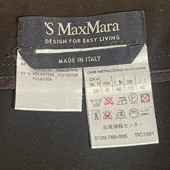 'S MaxMara black flared short skirt - Picture 3 of 3